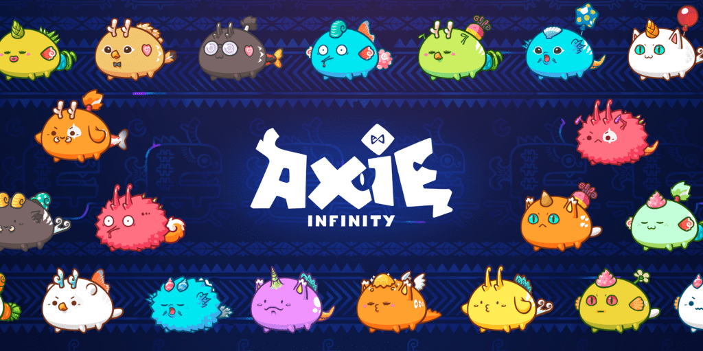 Axie infinity adalah game berbasis blockchain yang mengambil inspirasi dari game pokemon.