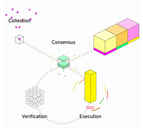 Illustration of the separation of validators on the Flow blockchain