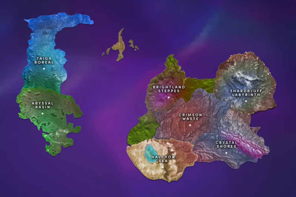 7 regions in the world of Illuvium