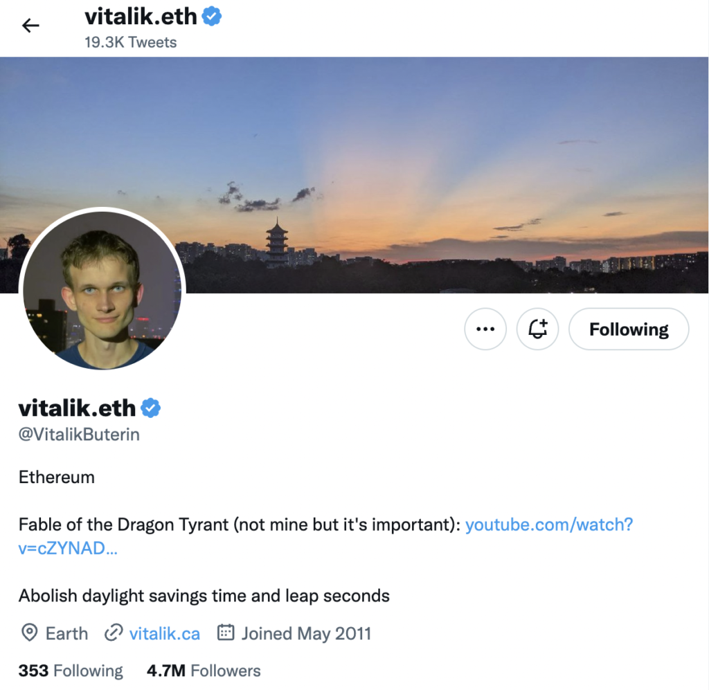 Vitalik Buterin ENS