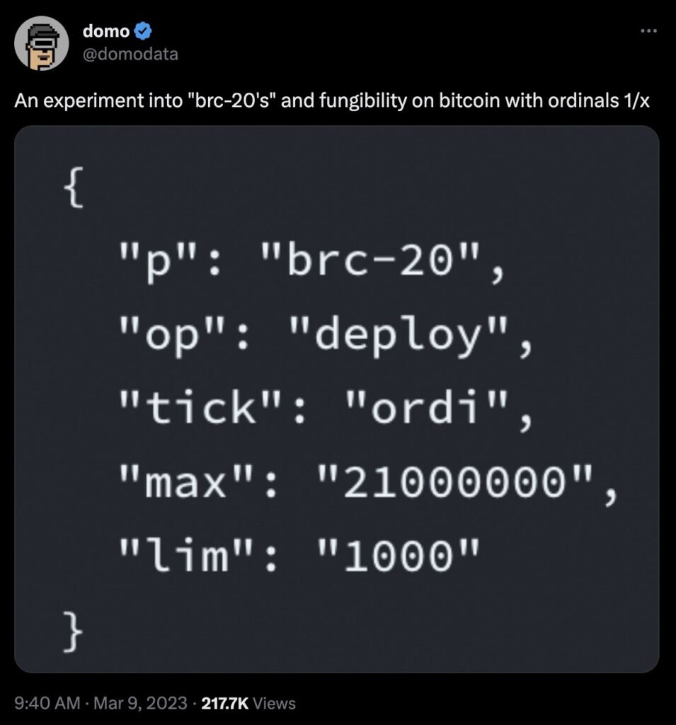 brc-20 ordinals bitcoin