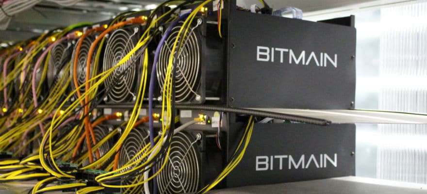 ASIC mining rig used to mine Bitcoin